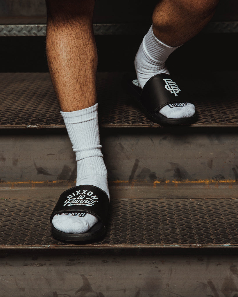 6pk Premium Crew Socks - White - Dixxon Flannel Co.