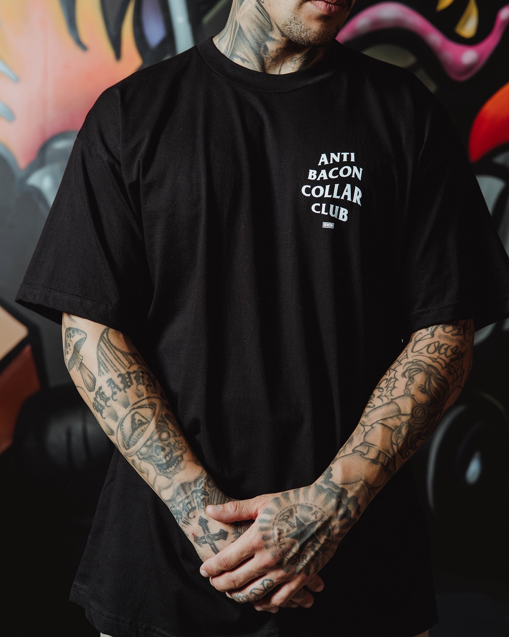 Anti Bacon Collar Club T-Shirt - Black | Dixxon Flannel Co.