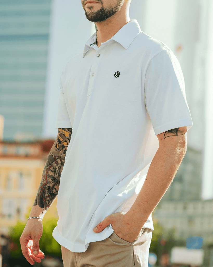 Athletic Premium Polo - White - Dixxon Flannel Co.