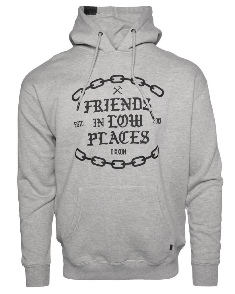 Black Friends in Low Places Pullover Hoodie - Heather Gray - Dixxon Flannel Co.