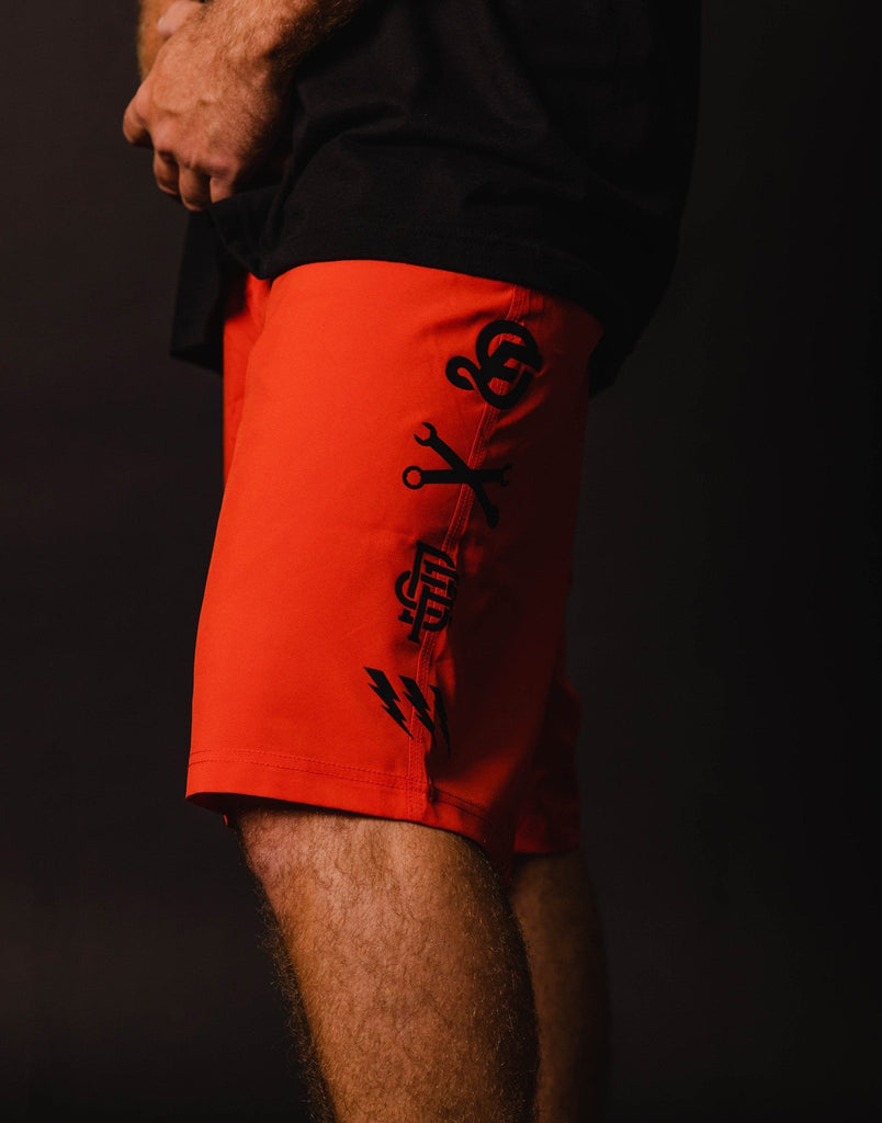 Black Tech Boardshorts - Red - Dixxon Flannel Co.