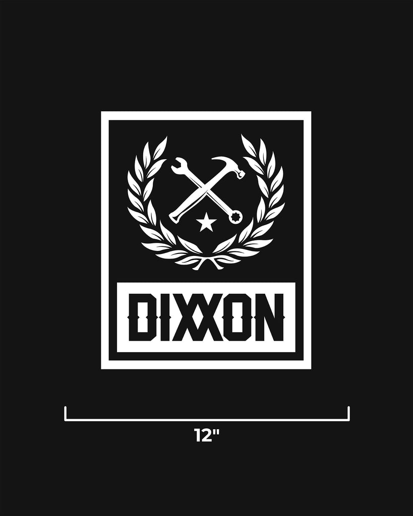 Box Crest 12" Die Cut Sticker - Dixxon Flannel Co.