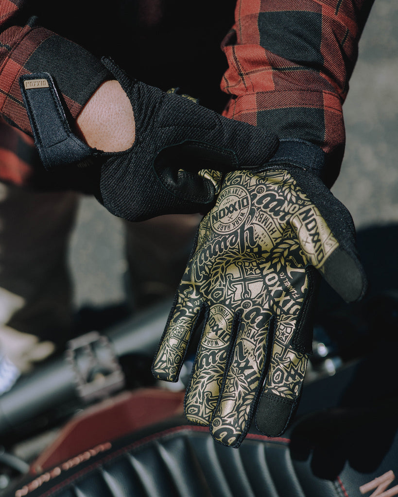 BRAAP Moto Gloves - Gold Yeww! - Dixxon Flannel Co.