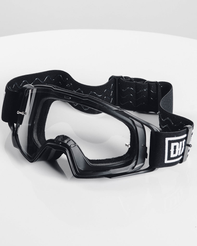 Contender MX Goggle - Black & White / Clear Lens - Dixxon Flannel Co.