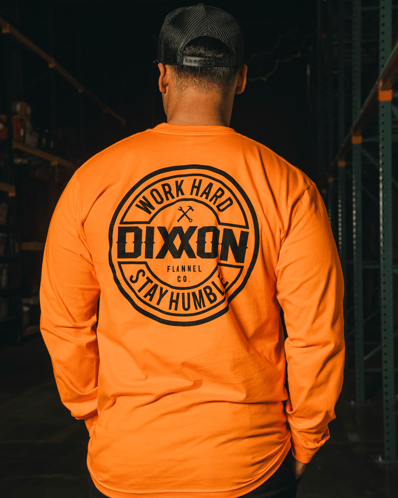 Corpo Hi Vis Long Sleeve T-Shirt - Safety Orange - Dixxon Flannel Co.