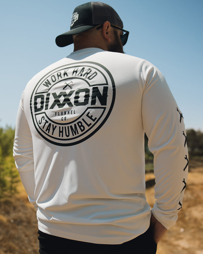 Corpo UV Long Sleeve T - Shirt - White - Dixxon Flannel Co.