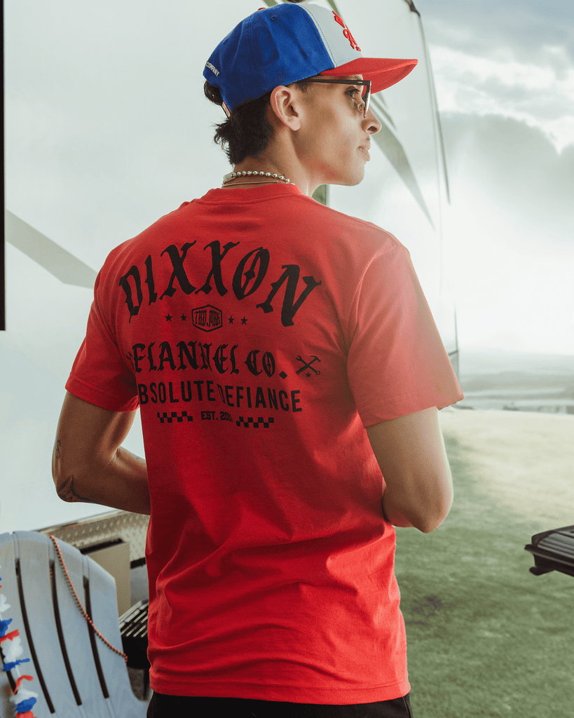 Cruz T-Shirt - Red - Dixxon Flannel Co.