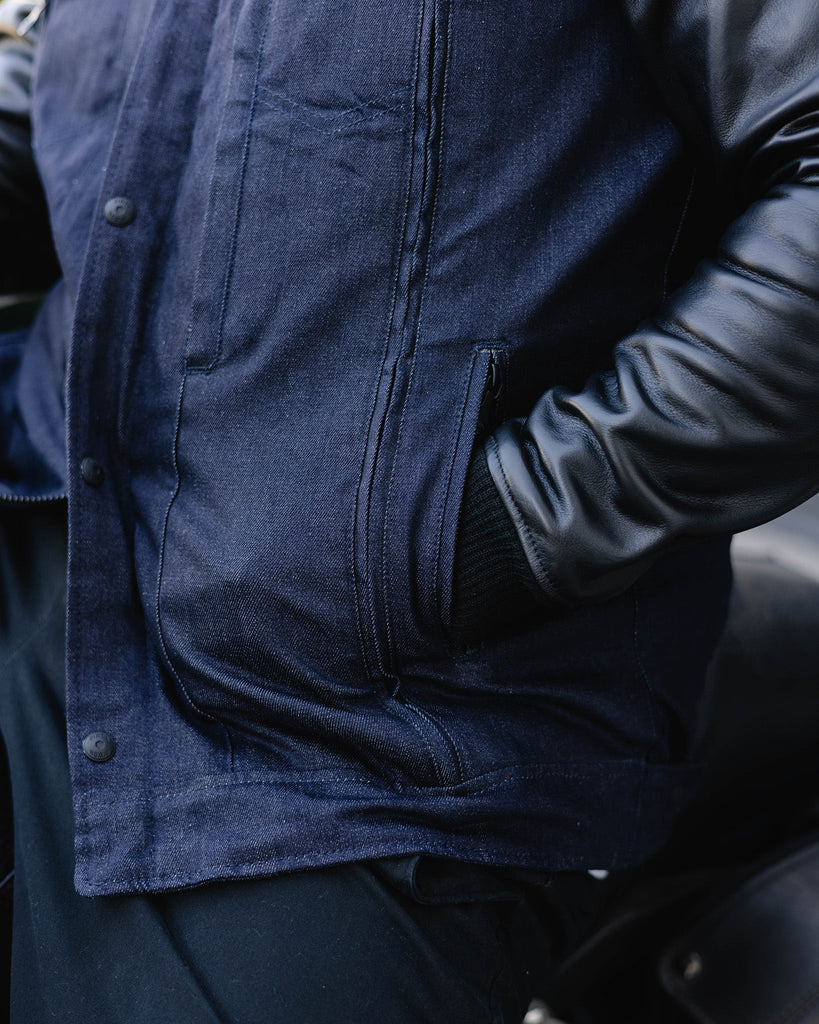 Dillinger Denim & Leather Jacket - Blue Denim - Dixxon Flannel Co.