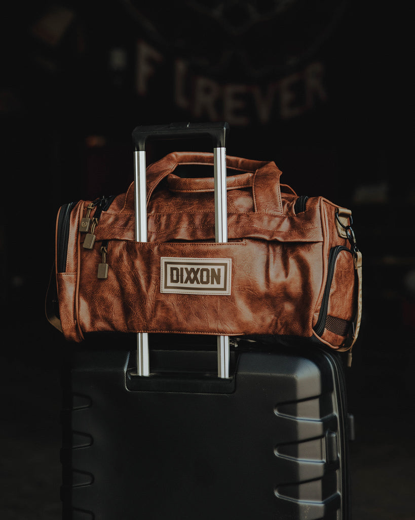 Duffel Bag - Brown Distressed Leather - Dixxon Flannel Co.