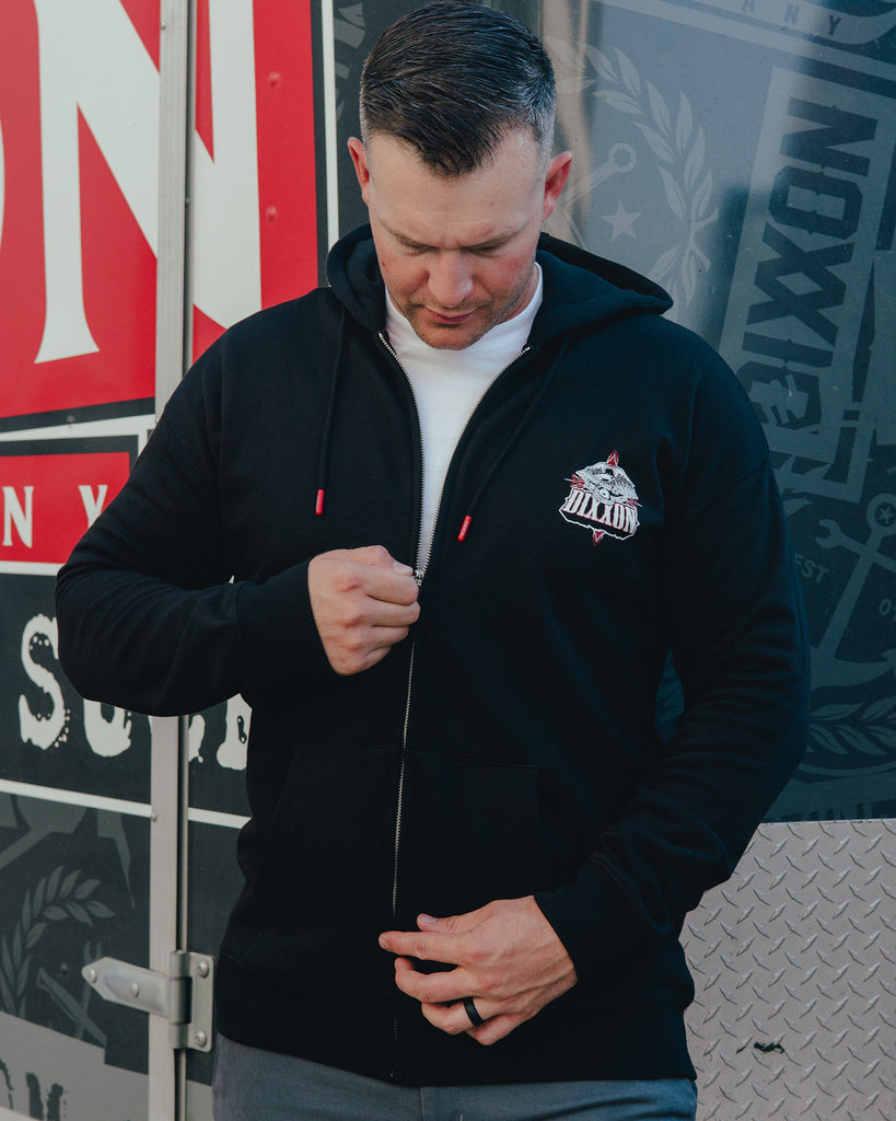 Eagle Eye Zip Up - Black - Dixxon Flannel Co.