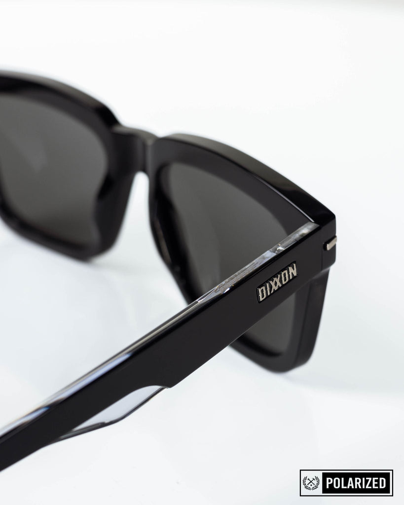 Eldo Sunglasses - Polished Black & Gray Polarized - Dixxon Flannel Co.