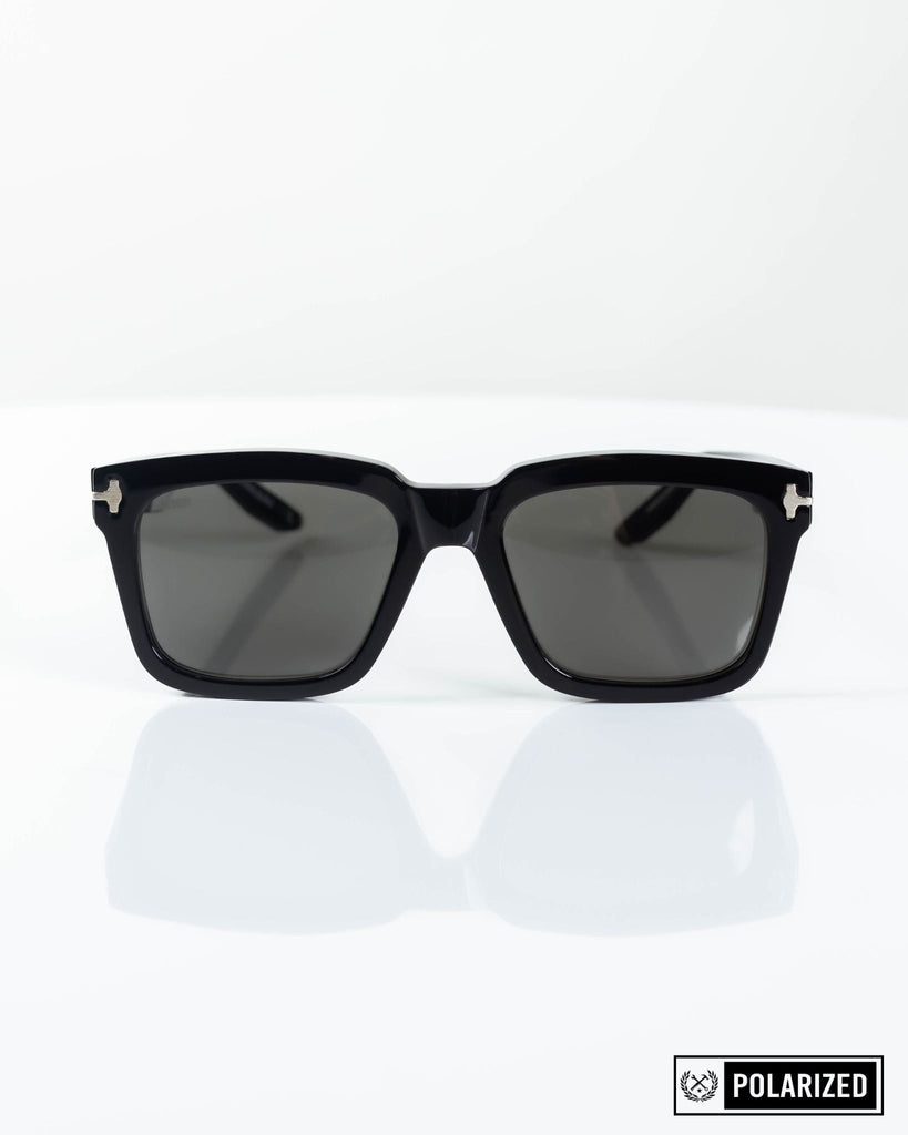 Eldo Sunglasses - Polished Black & Gray Polarized - Dixxon Flannel Co.