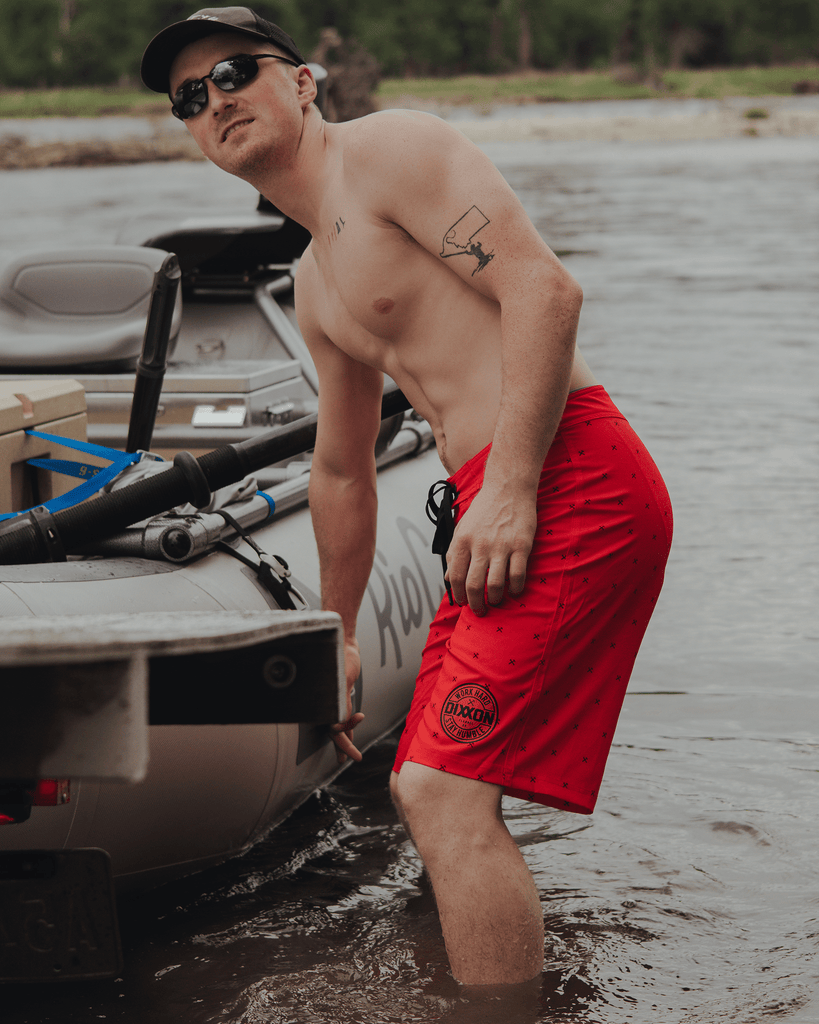 Finney Boardshorts - Red - Dixxon Flannel Co.