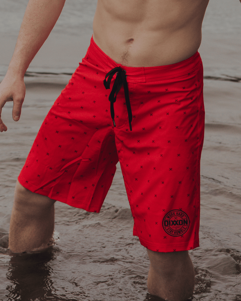 Finney Boardshorts - Red - Dixxon Flannel Co.