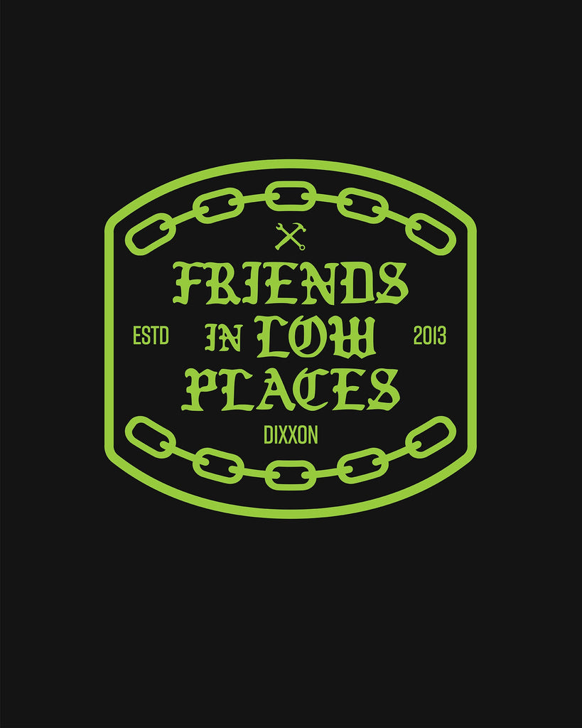 Friends in Low Places 12" Die Cut Sticker - Dixxon Flannel Co.