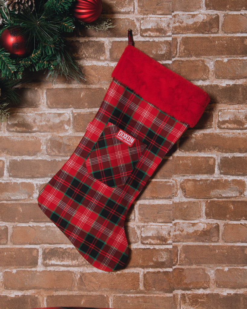 Holly Christmas Stocking - Dixxon Flannel Co.