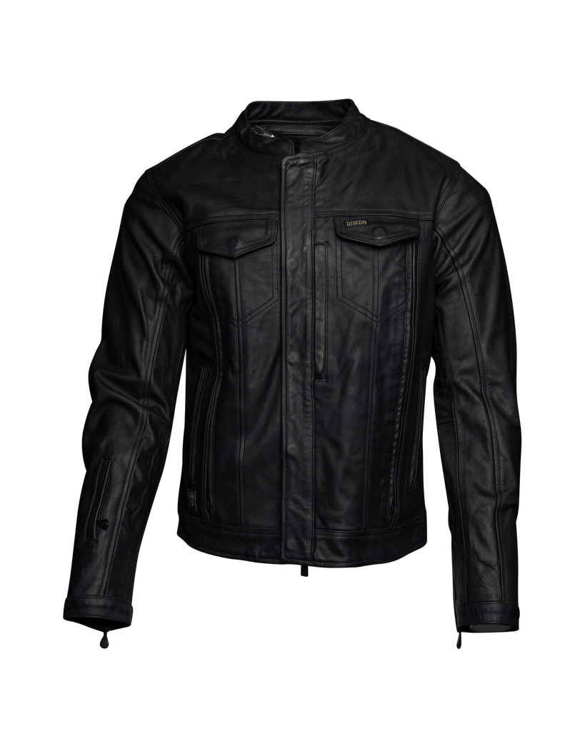 Hudson Leather Jacket - Black - Dixxon Flannel Co.