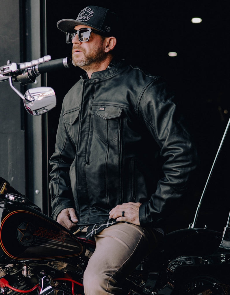 Hudson Leather Jacket - Black - Dixxon Flannel Co.