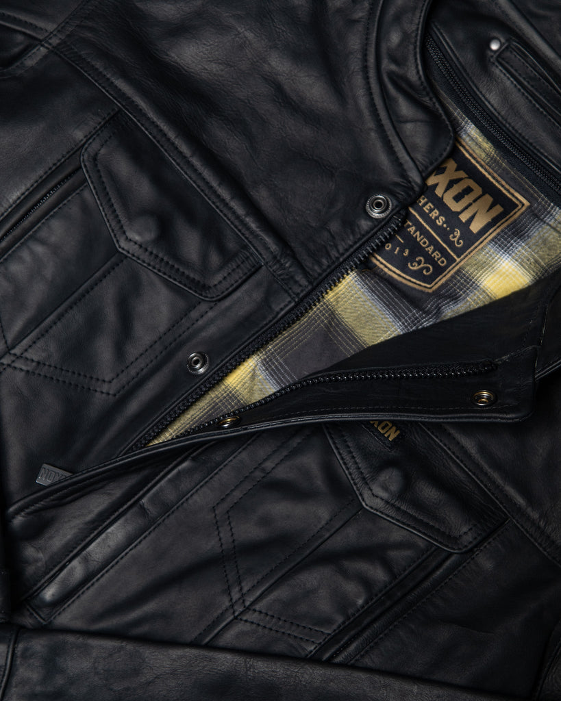 Hudson Leather Jacket - Black - Dixxon Flannel Co.