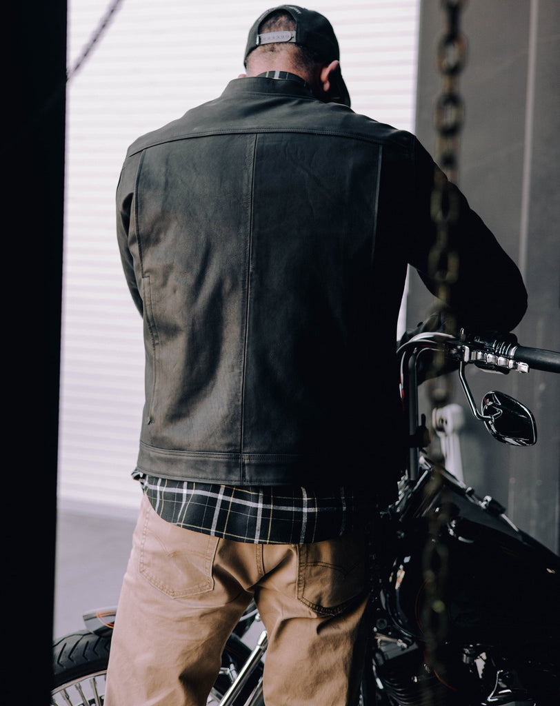 Hudson Leather Jacket - Black - Dixxon Flannel Co.