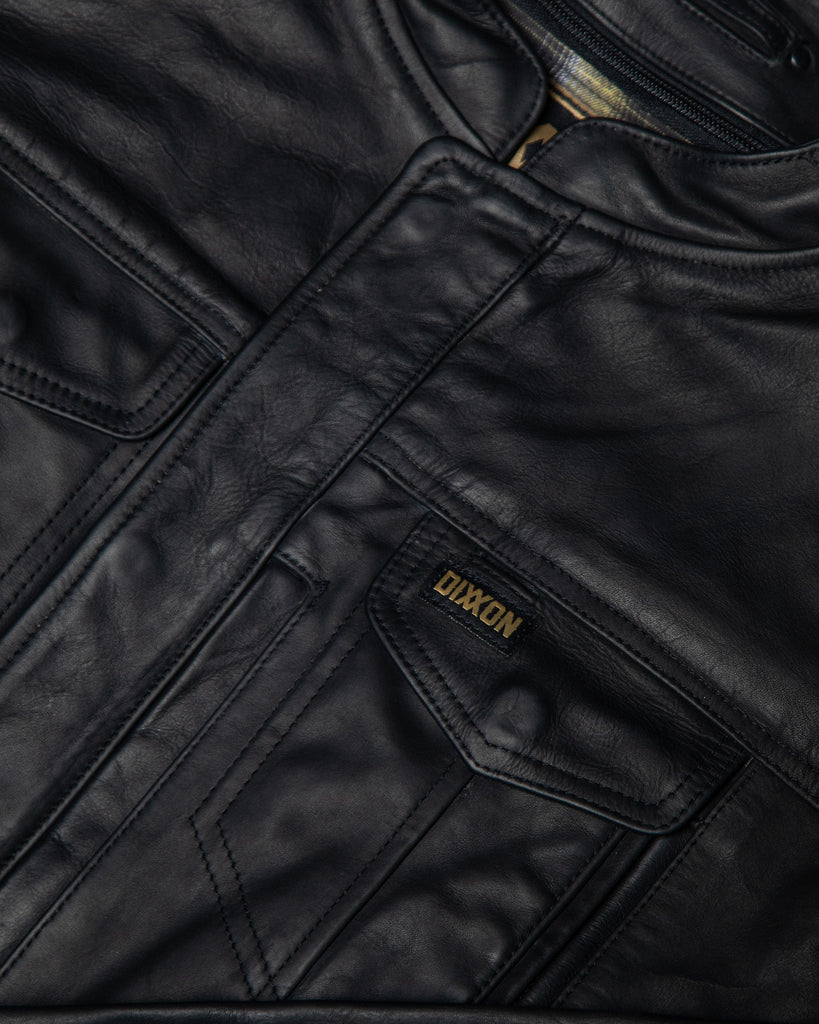 Hudson Leather Jacket - Black - Dixxon Flannel Co.