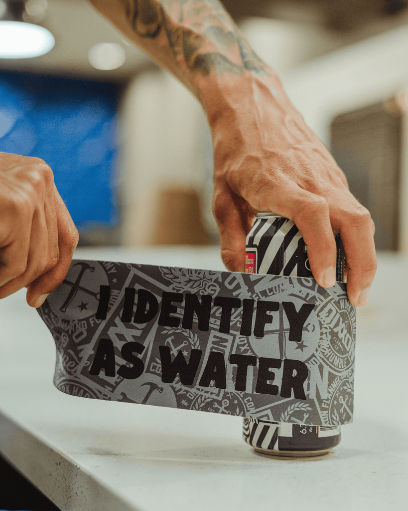 I Identify As Water Snap Koozie Can Cooler - Dixxon Flannel Co.