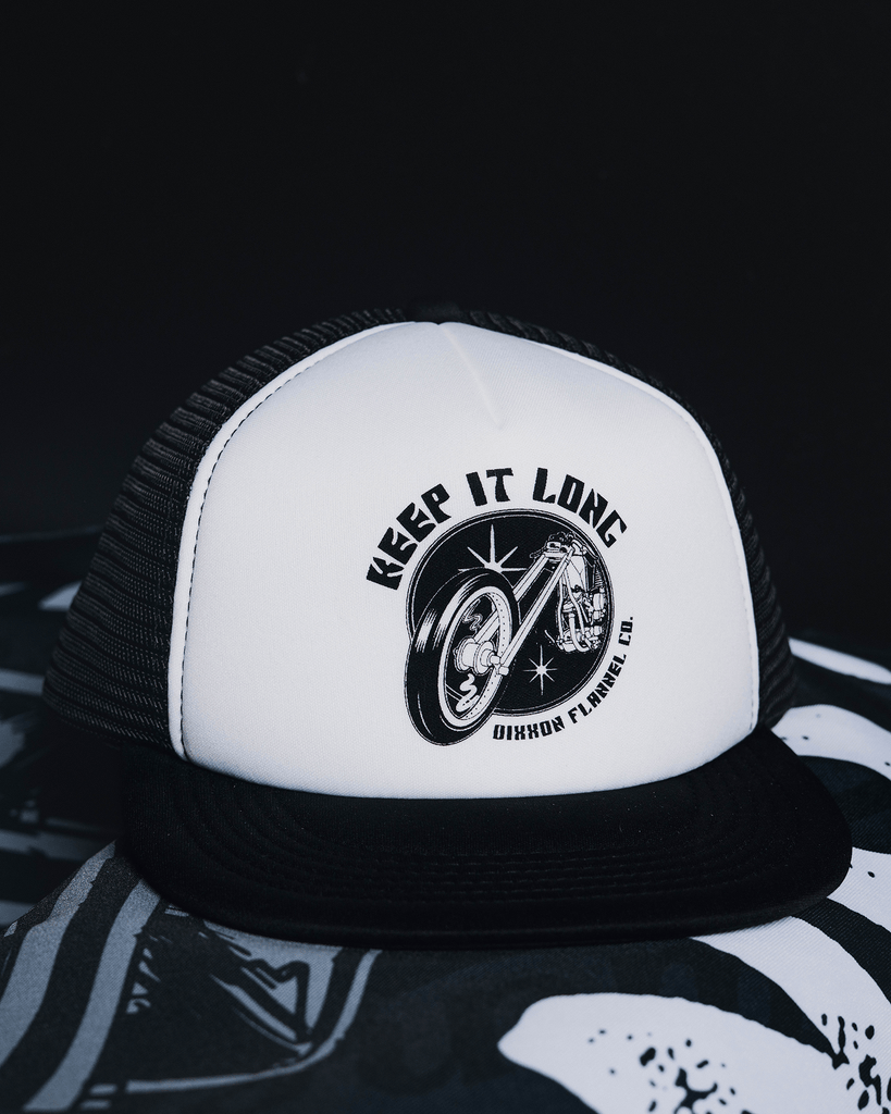 Keep It Long Flat Bill Foam Trucker Snapback - Dixxon Flannel Co.