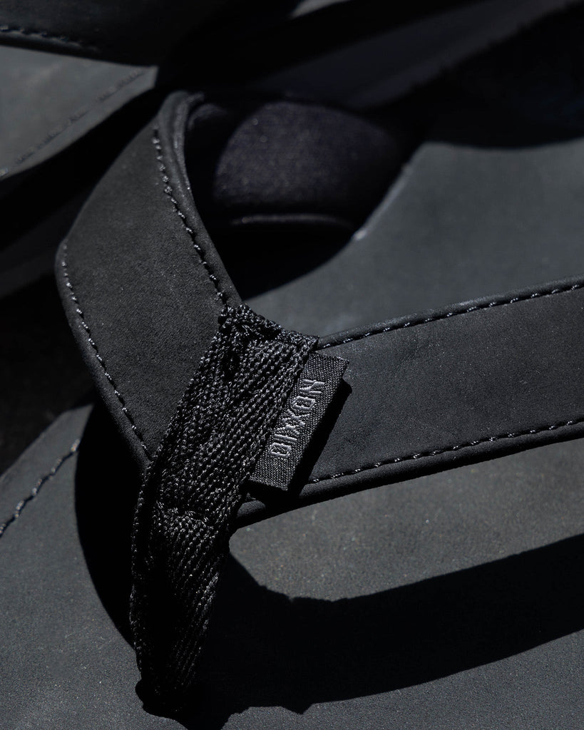 Leather Sandals - Black & Gray - Dixxon Flannel Co.