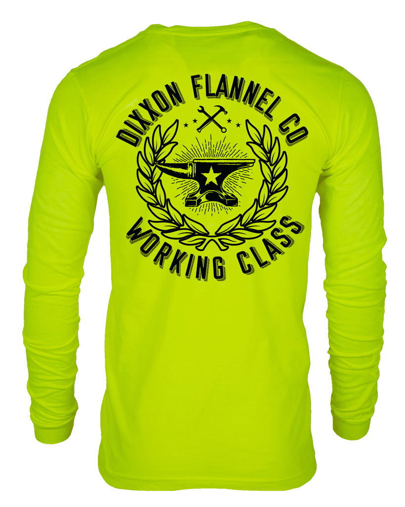 Makers Hi Vis Long Sleeve T - Shirt - Safety Yellow - Dixxon Flannel Co.