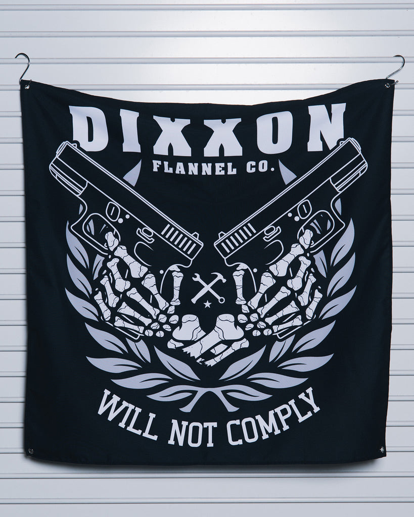 No Comply Garage Banner - 36" x 36" - Dixxon Flannel Co.