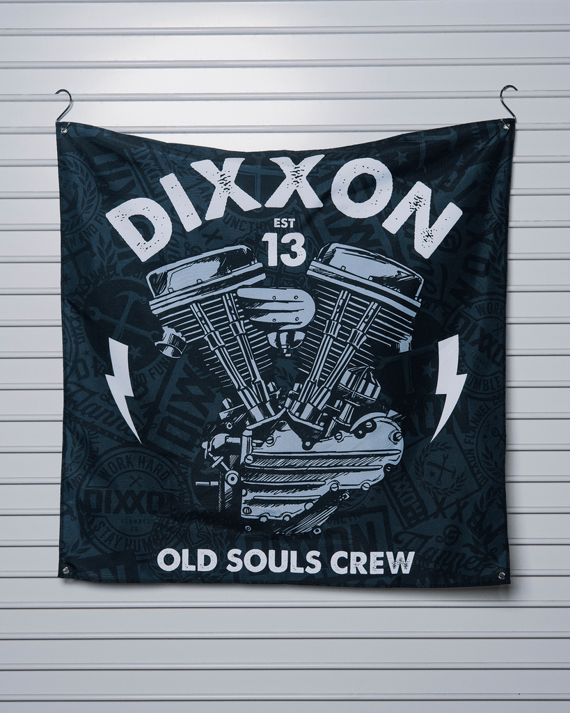 Old Souls Garage Banner - 36" x 36" - Dixxon Flannel Co.