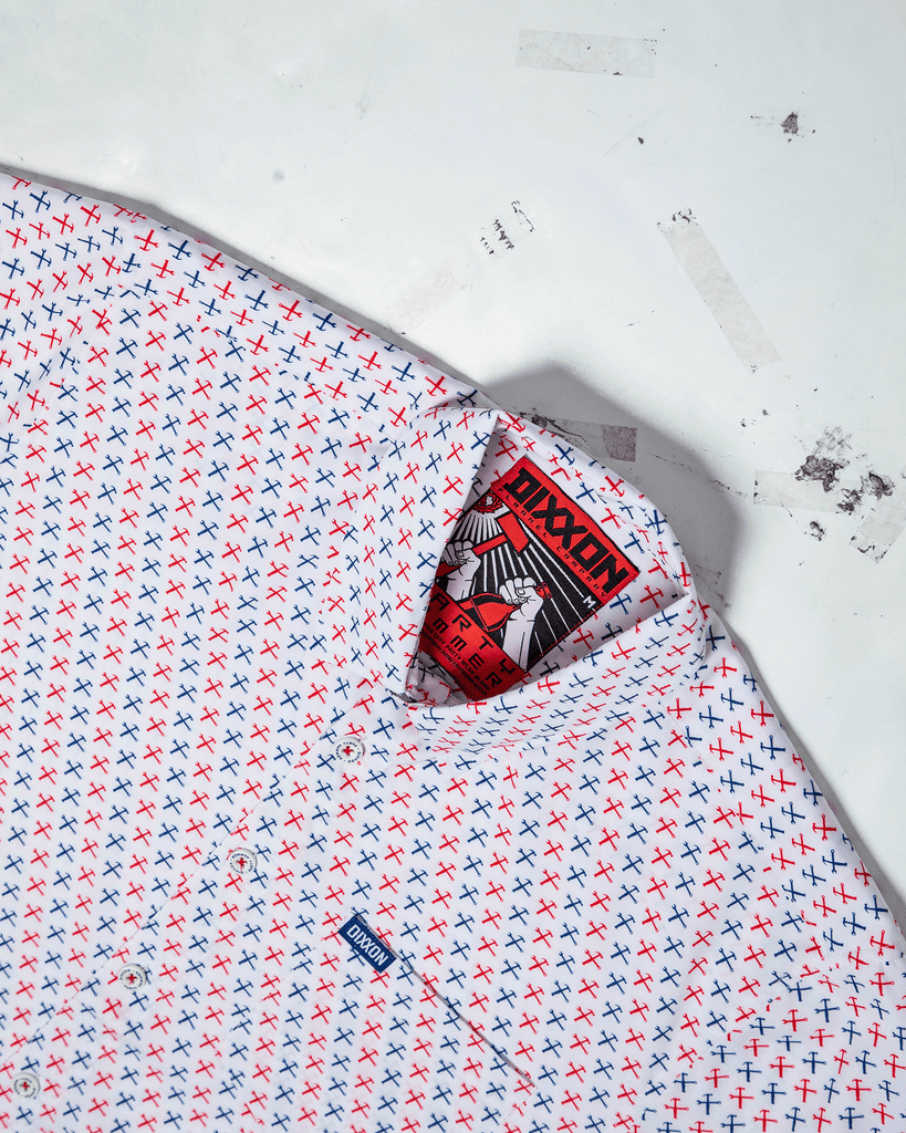 Party Hammers Short Sleeve - Red, White, & Blue - Dixxon Flannel Co.