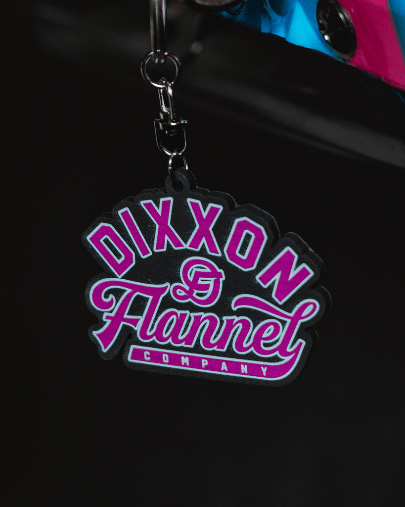 Pastime Keychain - Pink & Black - Dixxon Flannel Co.