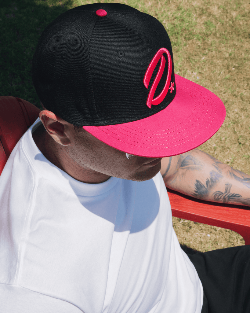 Pink D-Star Flat Bill Snapback - Black - Dixxon Flannel Co.