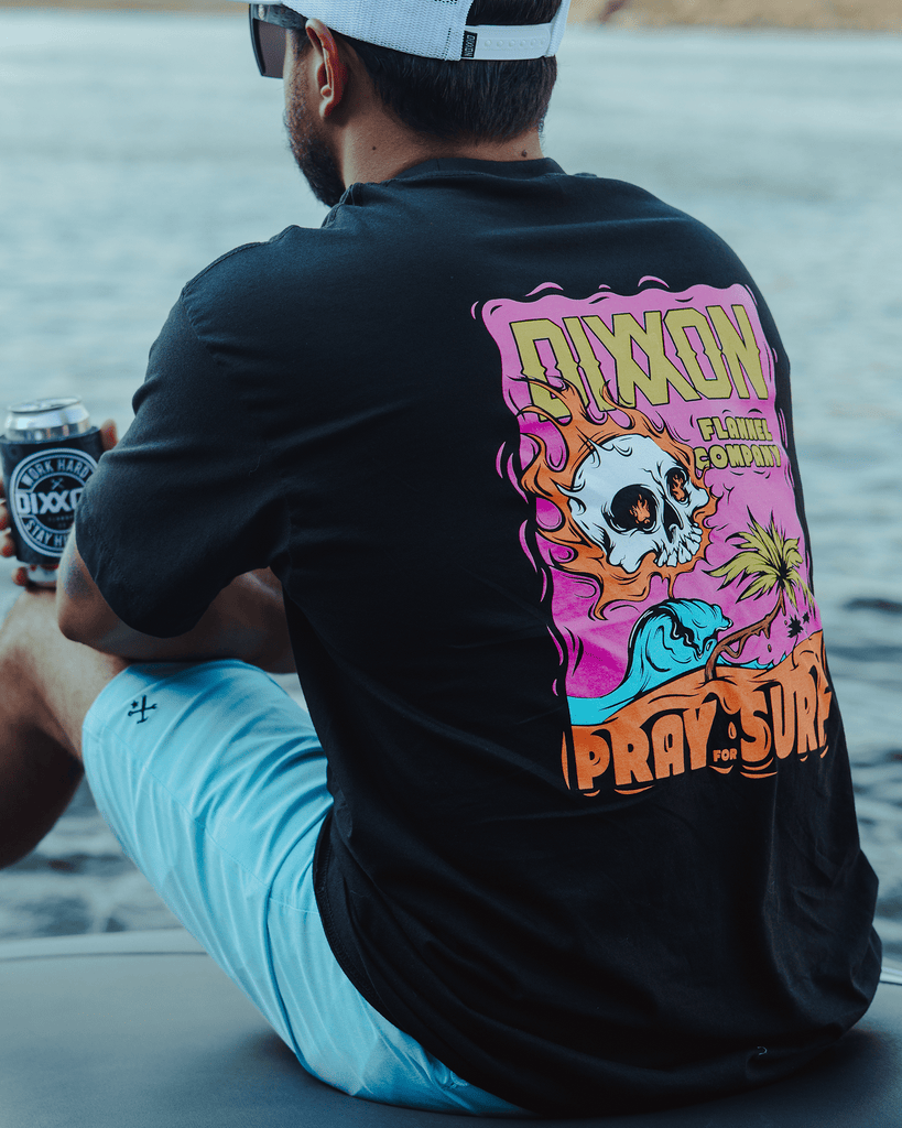 Pray for Surf T - Shirt - Black - Dixxon Flannel Co.