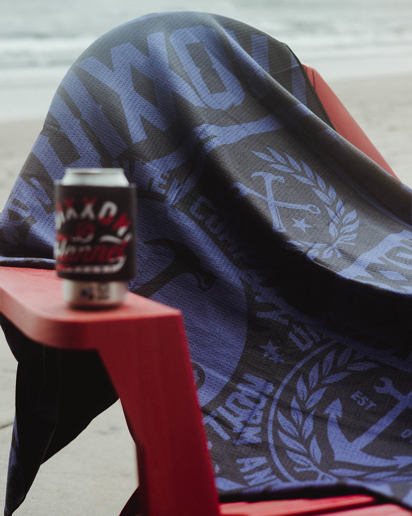 Red, White, & Blue Pastime Quick Dry Beach Towel - Dixxon Flannel Co.