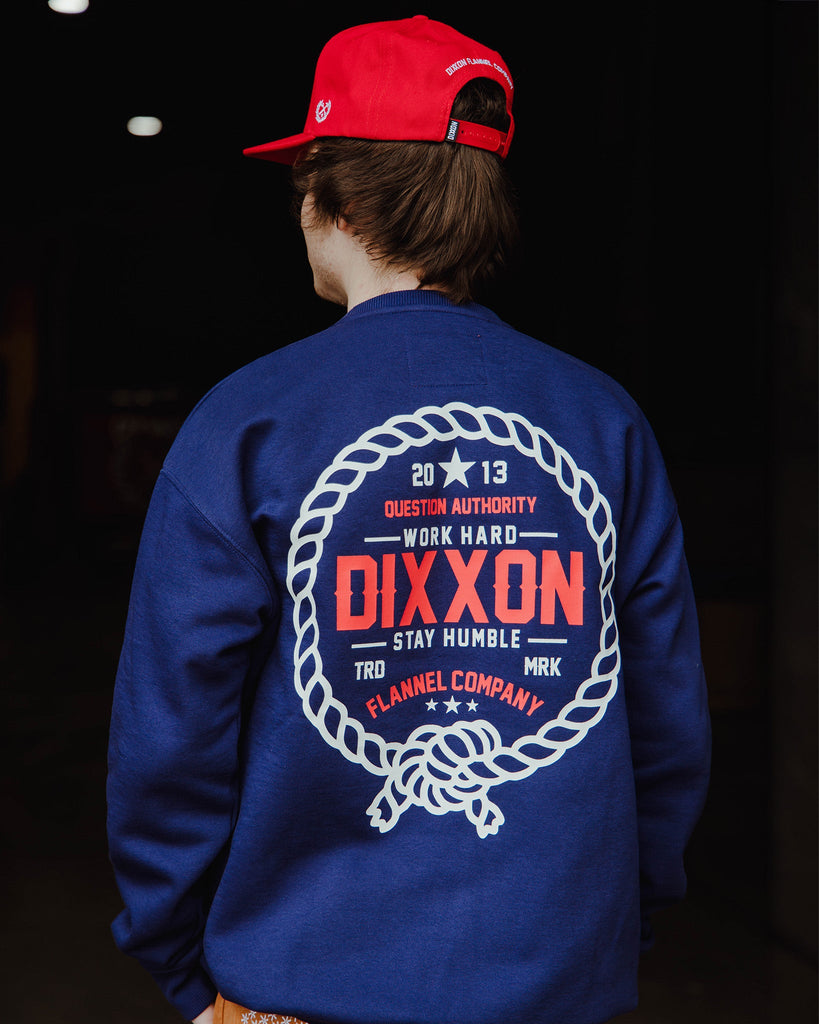 Red & White Trademark Crewneck Sweatshirt - Navy - Dixxon Flannel Co.