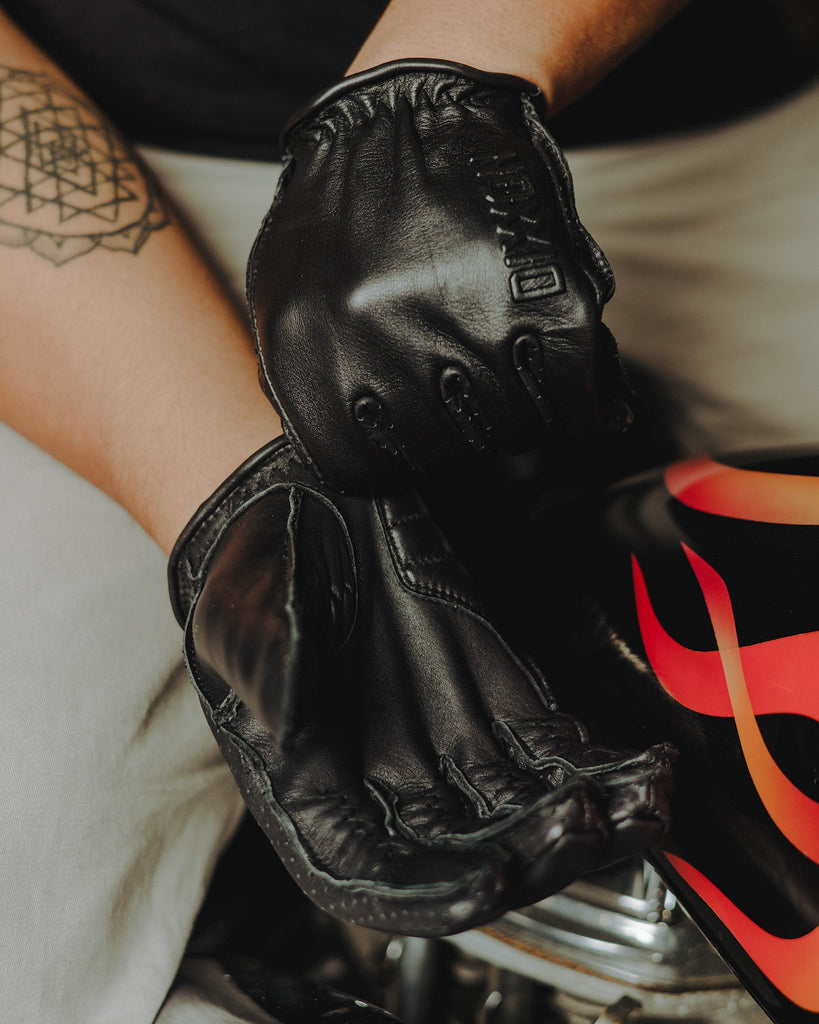 Roper Leather Moto Gloves - Black - Dixxon Flannel Co.