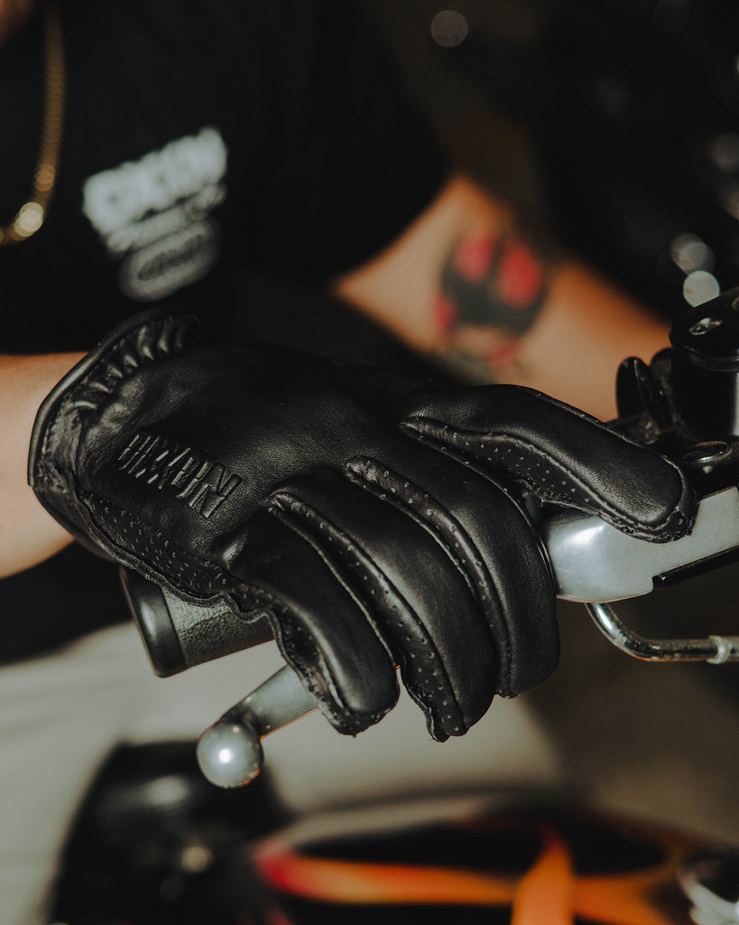 Roper Leather Moto Gloves - Black - Dixxon Flannel Co.