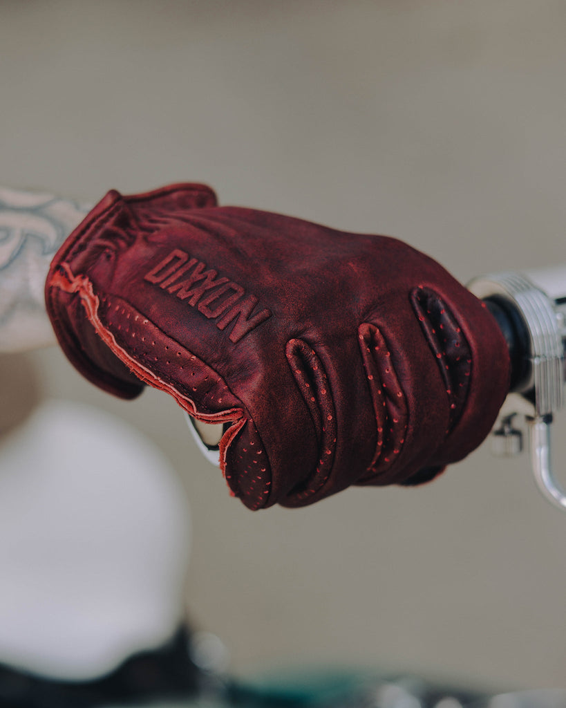 Roper Leather Moto Gloves - Oxblood - Dixxon Flannel Co.