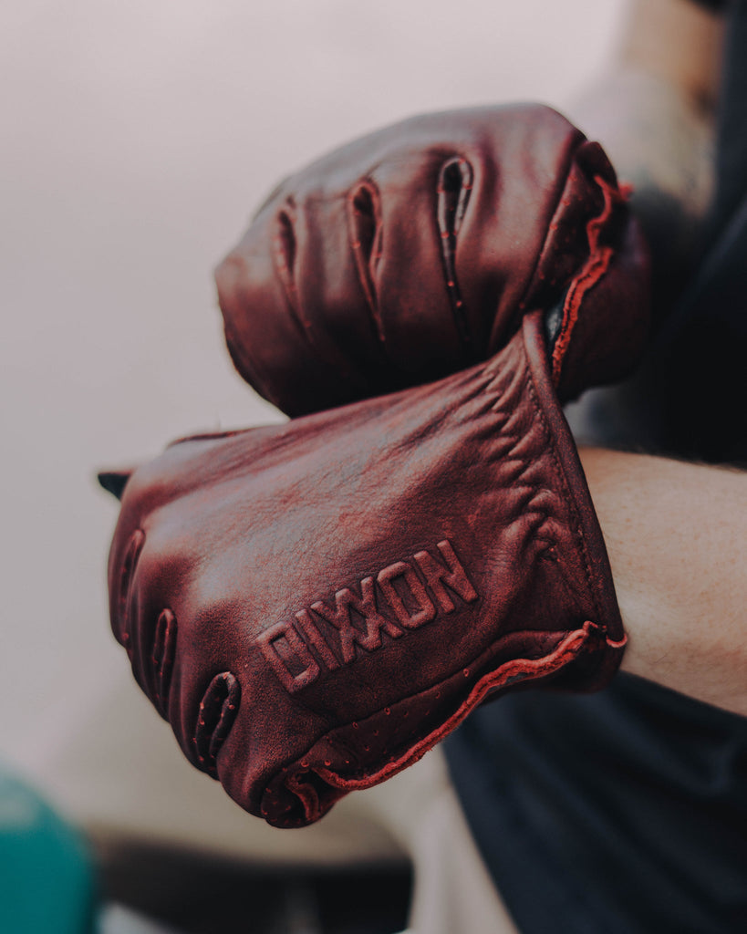 Roper Leather Moto Gloves - Oxblood - Dixxon Flannel Co.