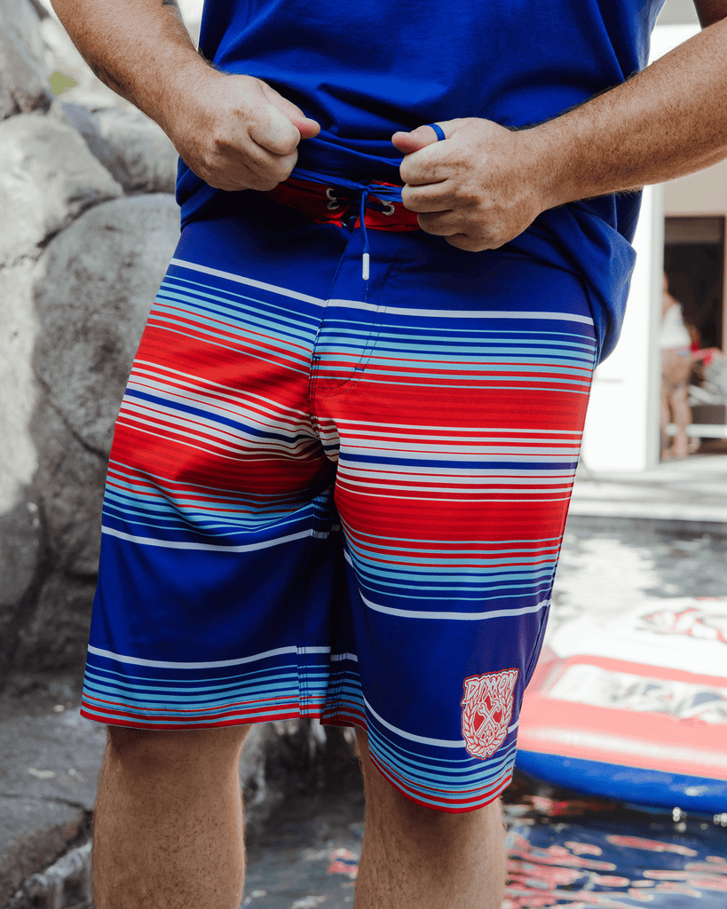 Serape Boardshorts - Red, White, & Blue - Dixxon Flannel Co.