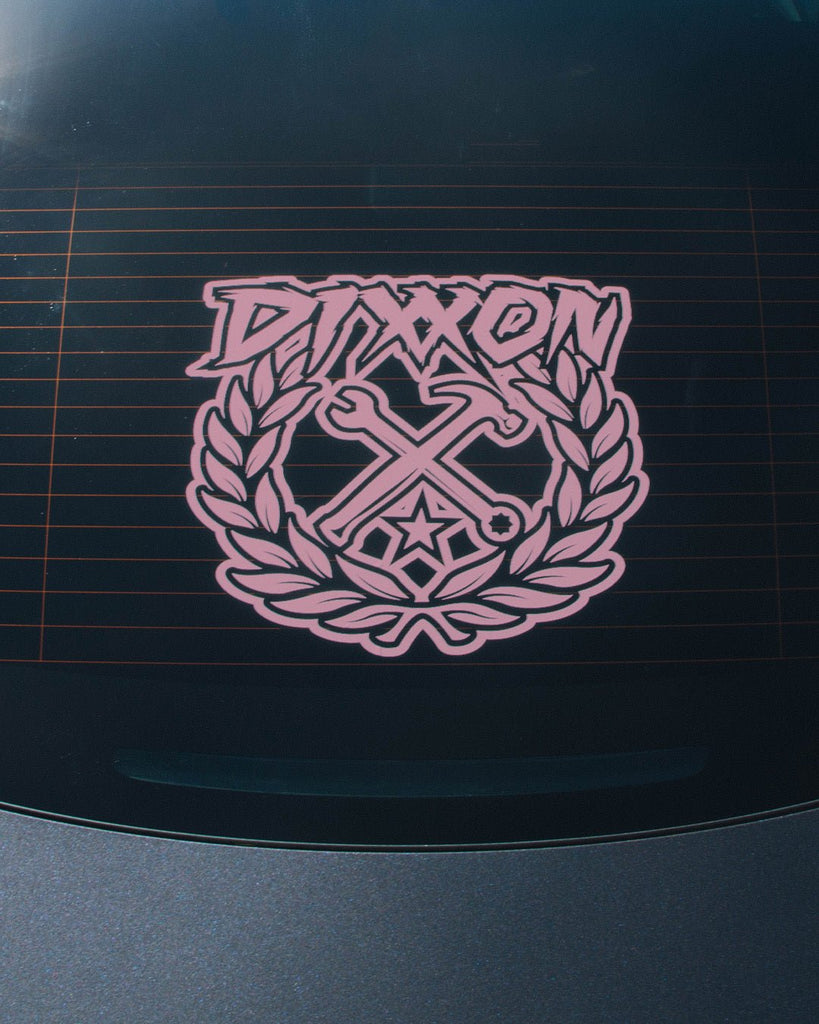 Sketchy Crest Die Cut Sticker - 14" - Dixxon Flannel Co.