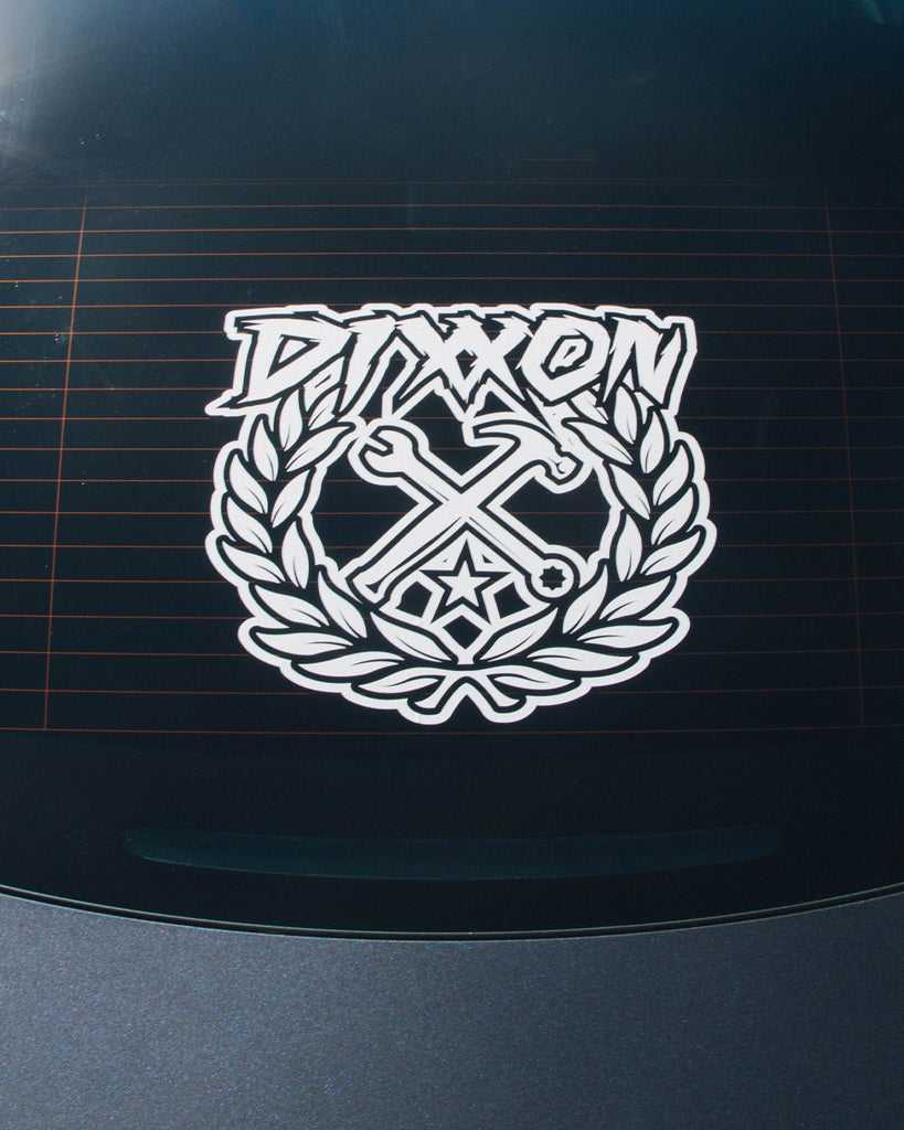 Sketchy Crest Die Cut Sticker - 14" - Dixxon Flannel Co.