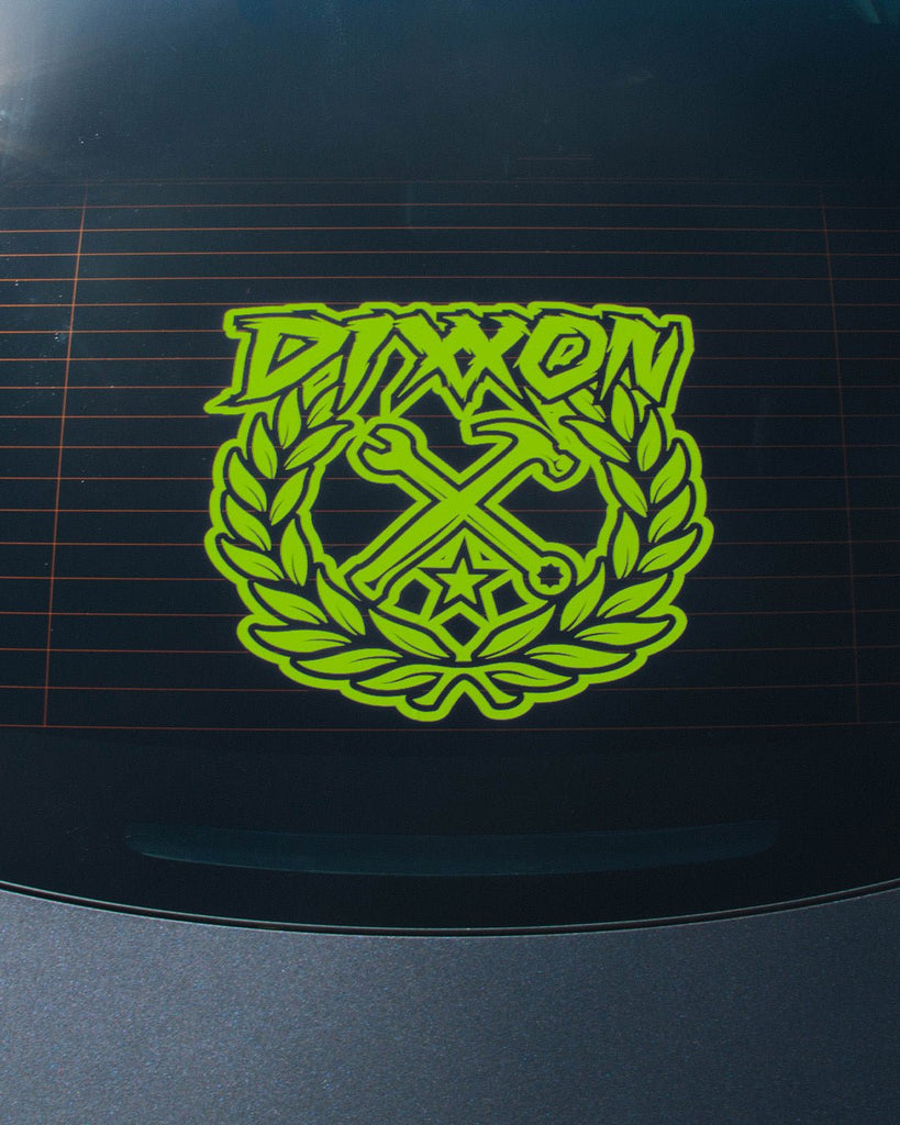 Sketchy Crest Die Cut Sticker - 14" - Dixxon Flannel Co.