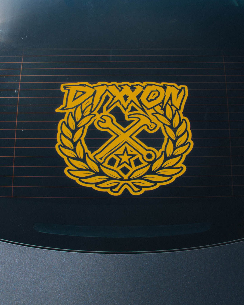 Sketchy Crest Die Cut Sticker - 14" - Dixxon Flannel Co.