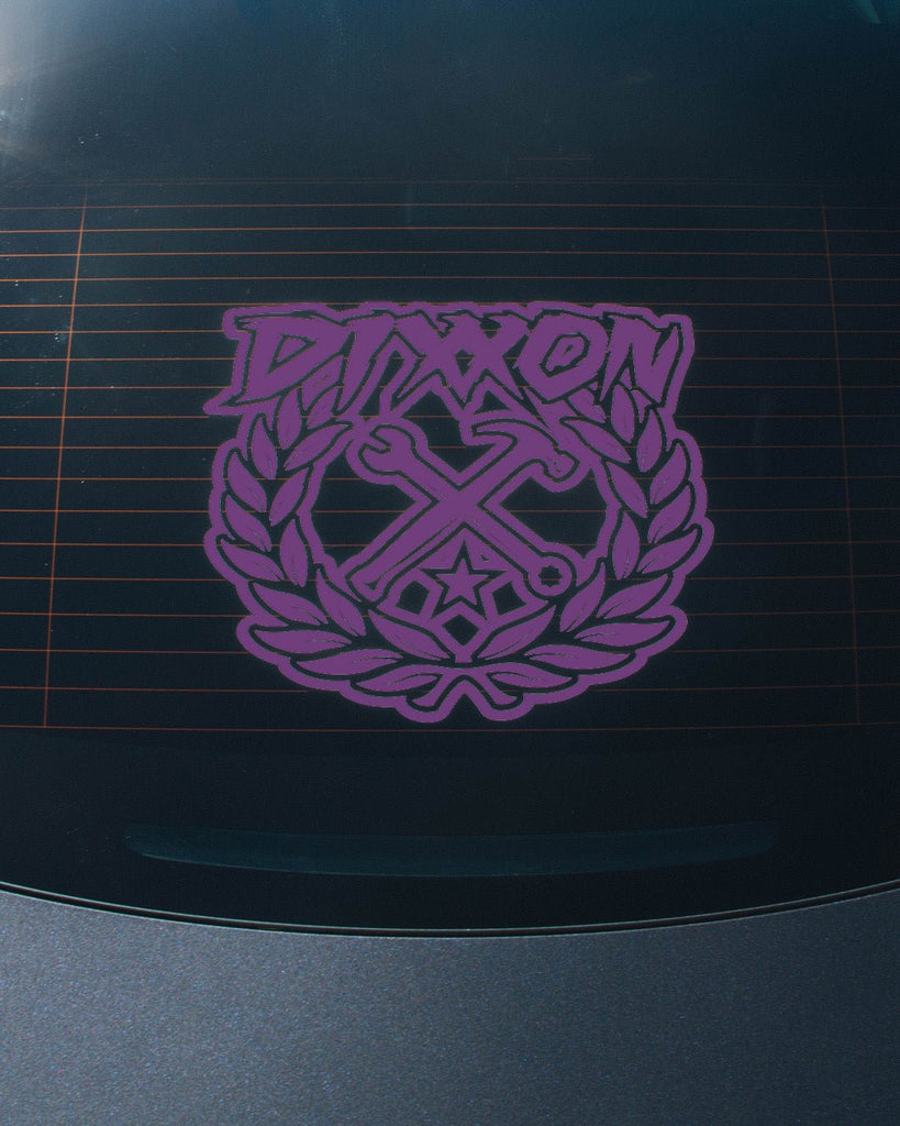 Sketchy Crest Die Cut Sticker - 14" - Dixxon Flannel Co.