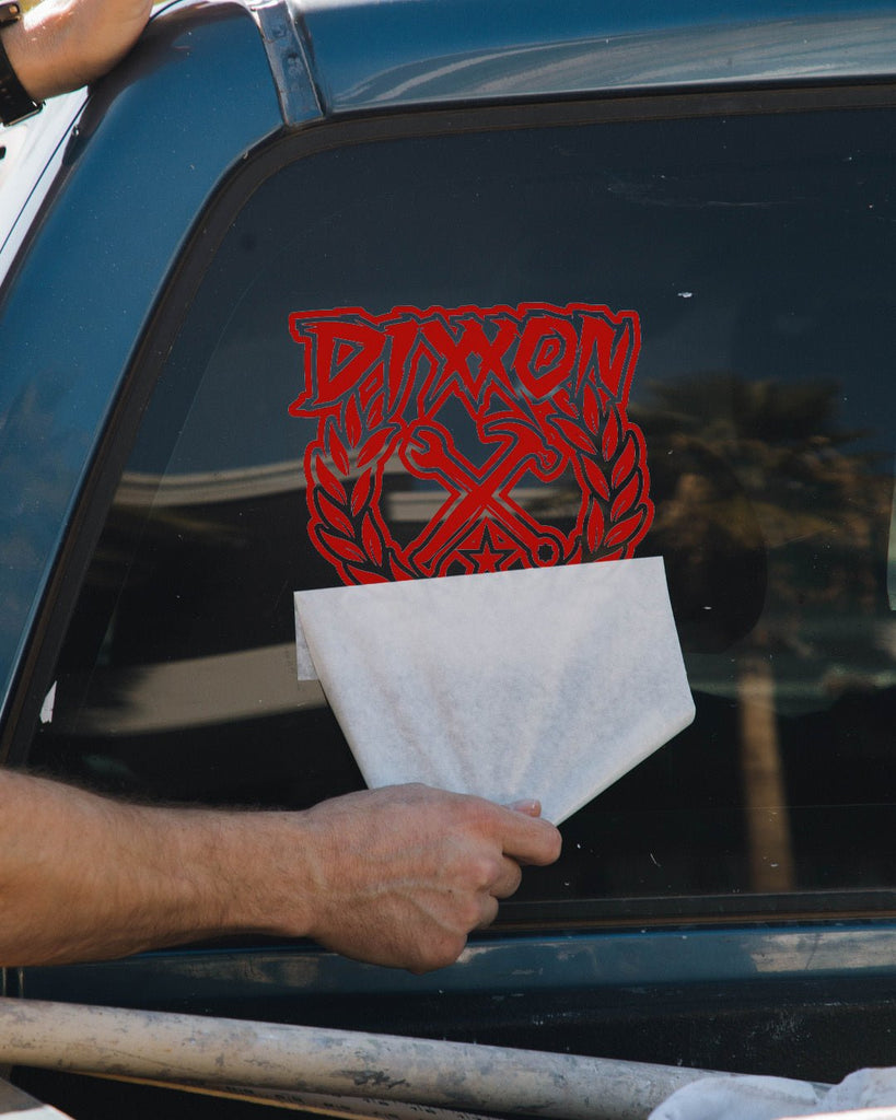 Sketchy Crest Die Cut Sticker - 8" - Dixxon Flannel Co.