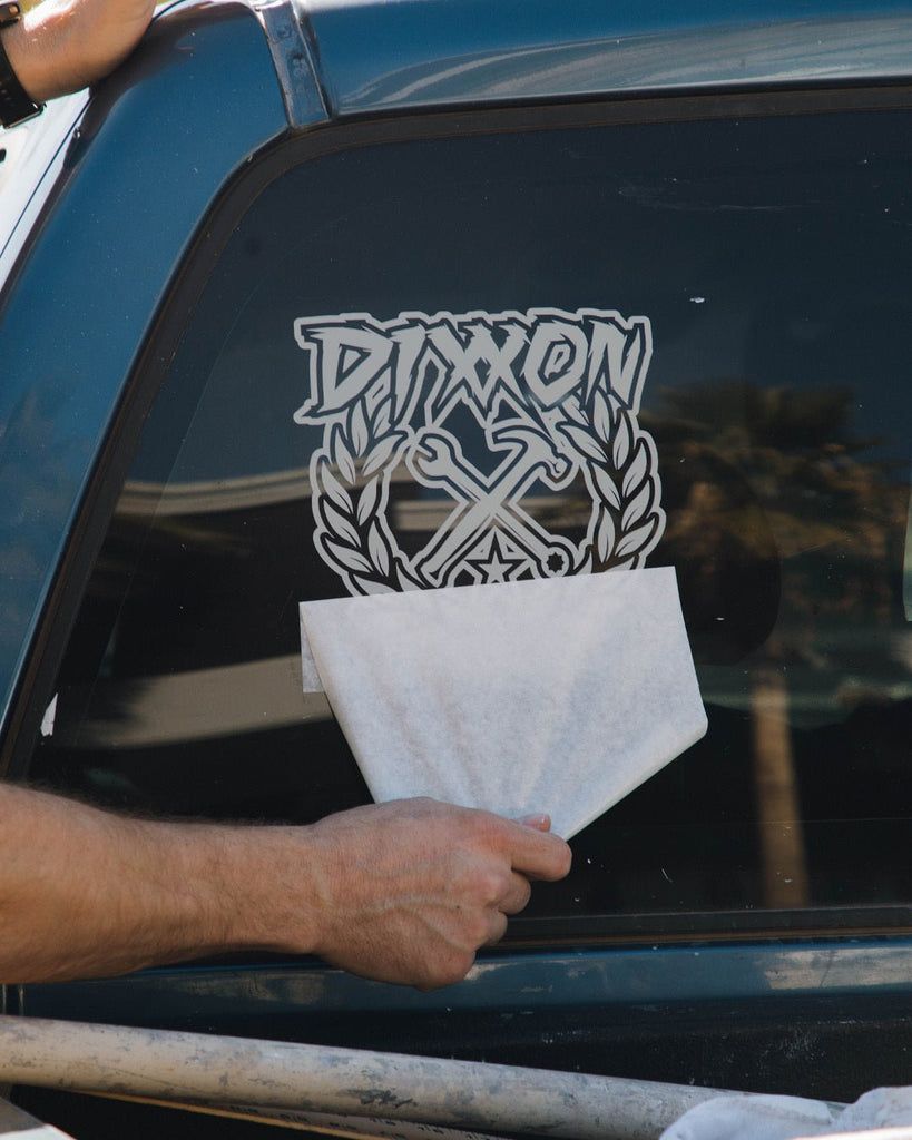 Sketchy Crest Die Cut Sticker - 8" - Dixxon Flannel Co.