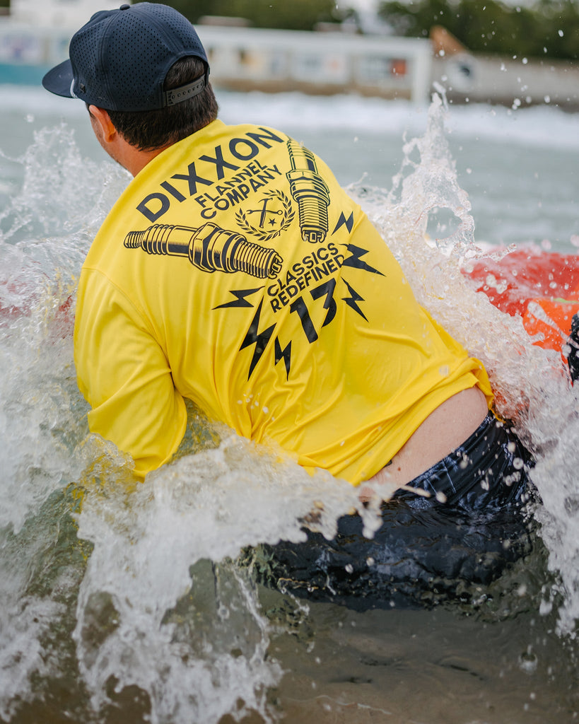 Sparky UV Long Sleeve T-Shirt - Yellow - Dixxon Flannel Co.